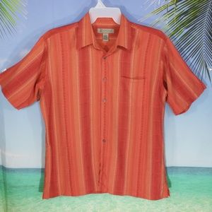 R&R Casuals Men's Button Down Shirt Size L